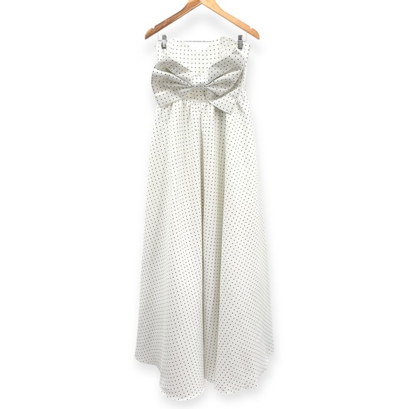 Mestiza New York NEW White Puff Puff Strapless Ball Gown - Women's‎ Size 6 - Picture 5 of 16